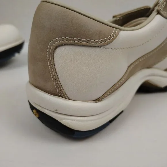 FOOTJOY Contour Series Golf Shoes White Tan Womens 8 - Picture 10 of 13
